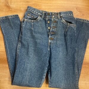 Chic High Rise Blue Jeans